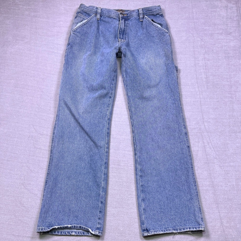 Steve & Barrys‎ Carpenter Pants Mens 32x34 Blue Denim Cotton Workwear Jeans